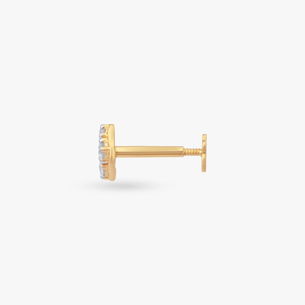 Petite Blossom Diamond Nose Pin,,hi-res image number null