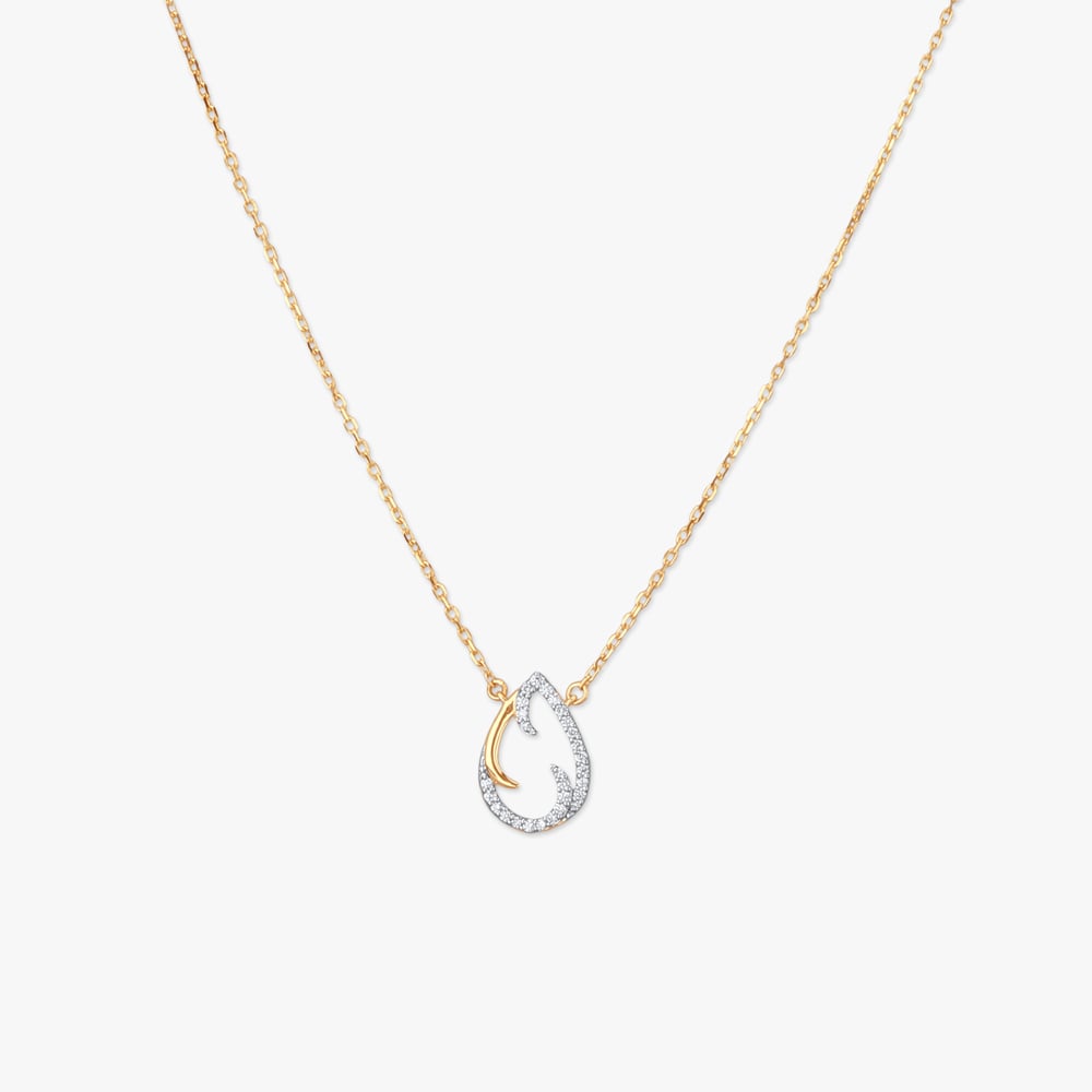 Whispering Flame Diamond Pendant with Chain,,hi-res image number null
