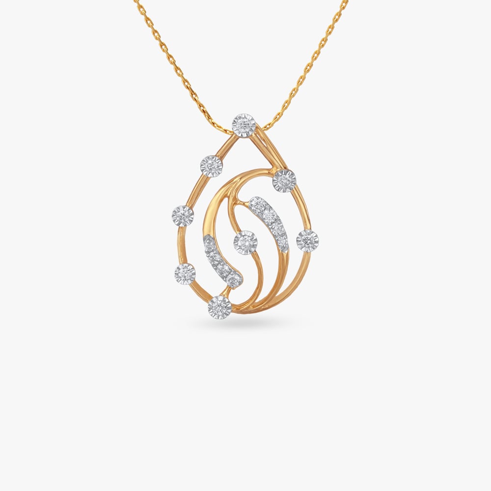 

Raindrop Symphony Diamond Pendant