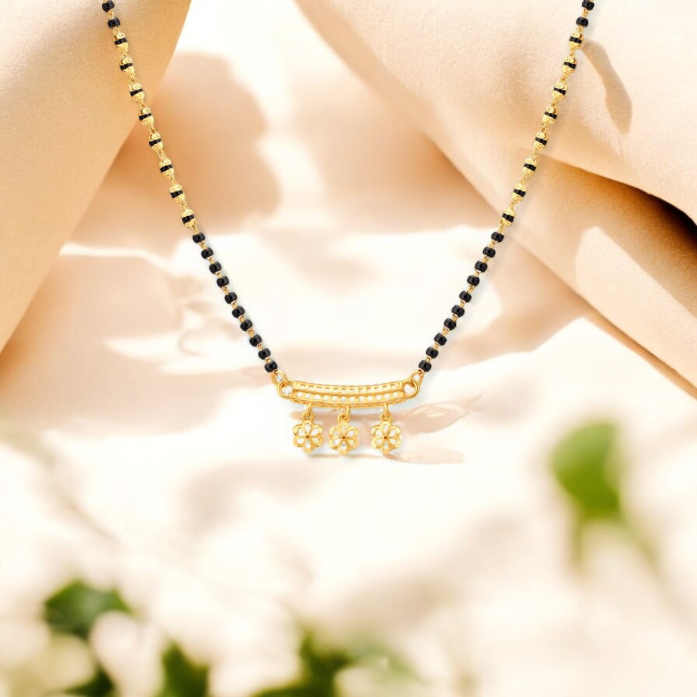 Floral Gold Mangalsutra,,hi-res image number null