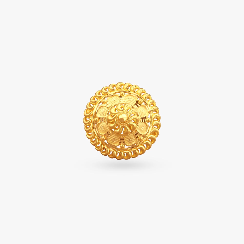 Sunrise Petal Gold Ring,,hi-res image number null