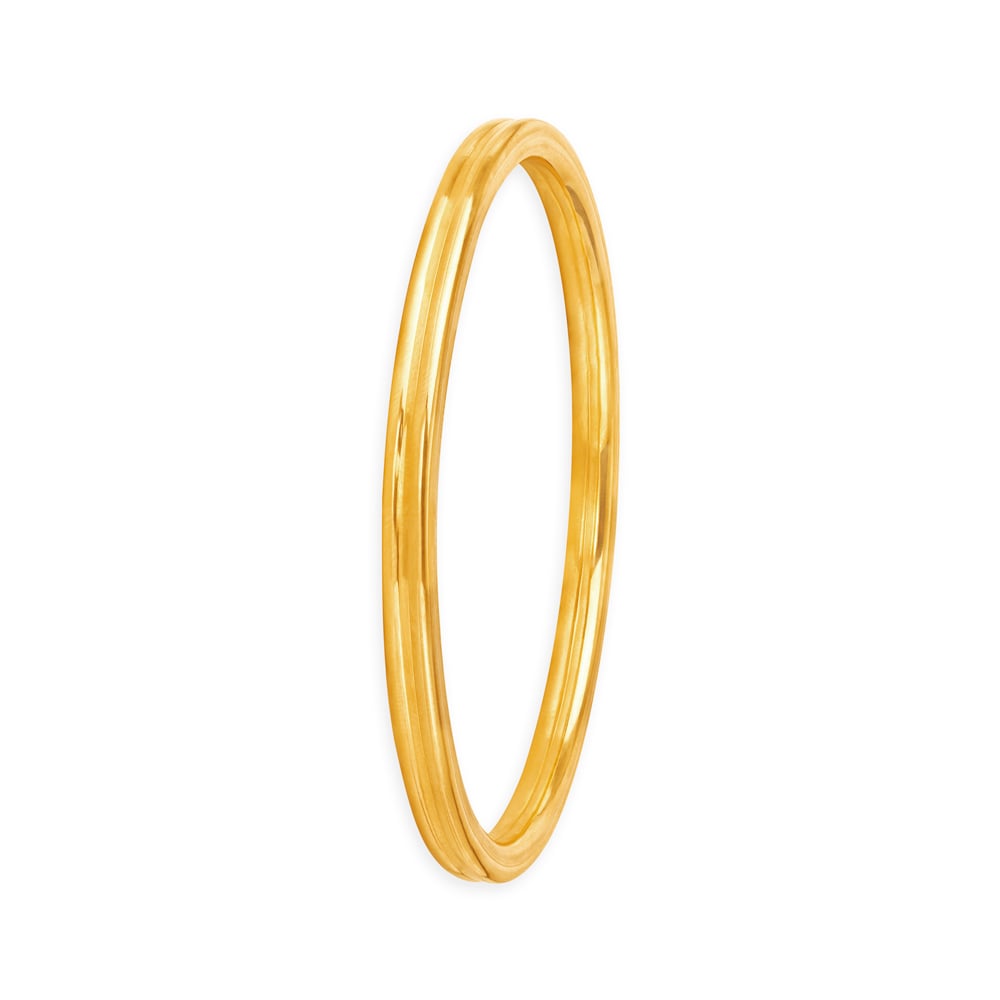 Refined Glossy Gold Bangle,,hi-res image number null