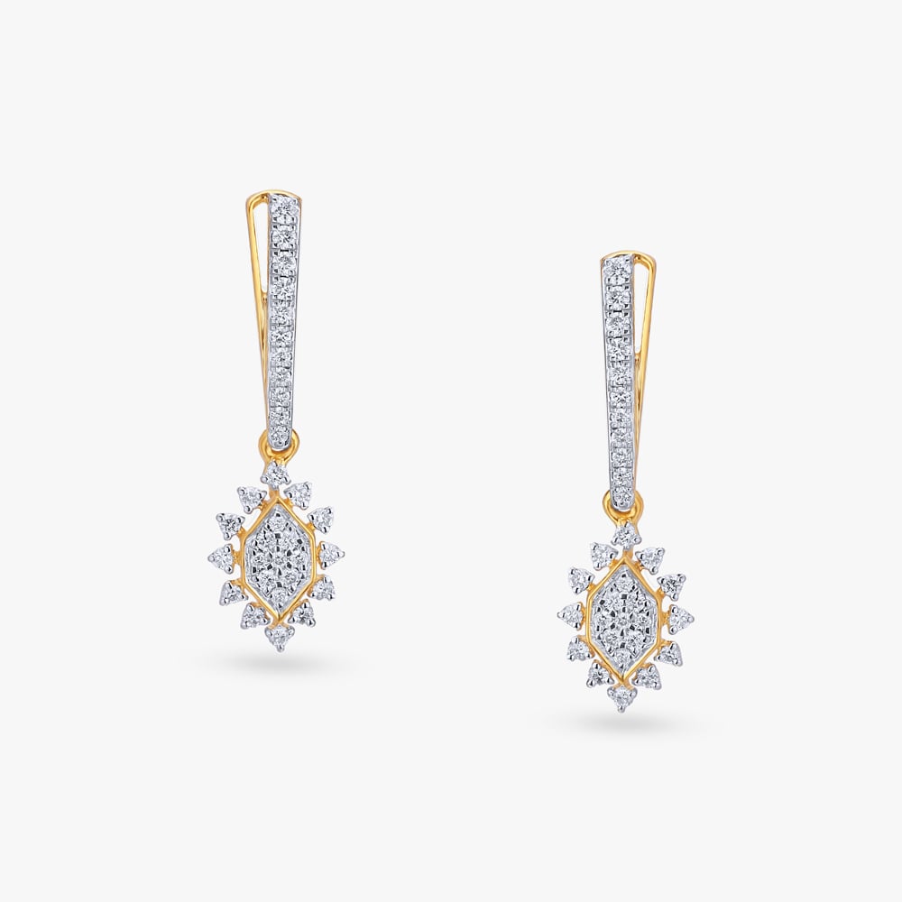 Dazzling Diamond Drop Earrings,,hi-res image number null