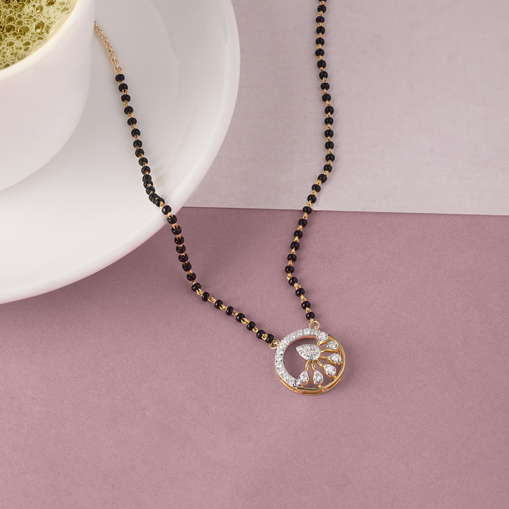 Timeless Shine Gold and Diamond Mangalsutra,,hi-res image number null