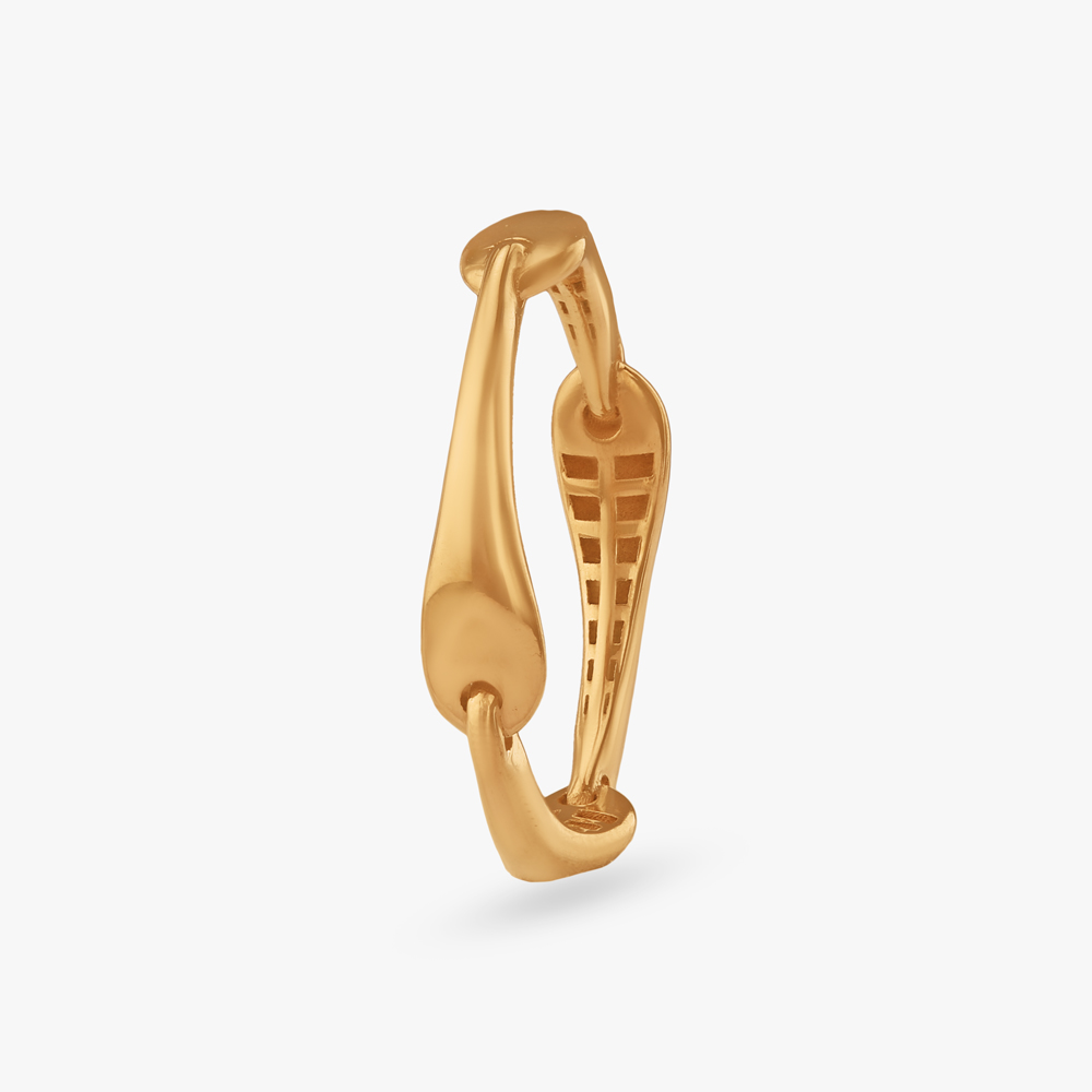 Interlock Flow Gold Ring,,hi-res image number null