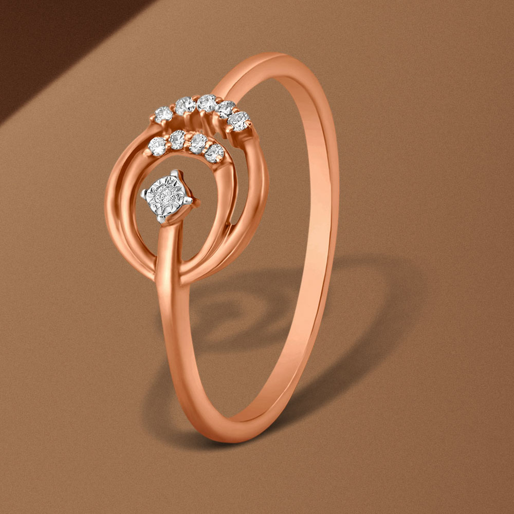 Crossover Diamond Finger Ring,,hi-res image number null