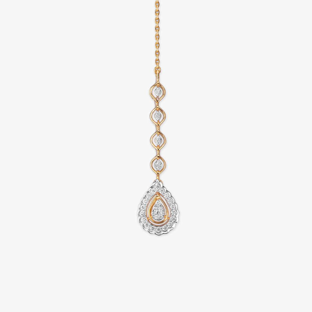 Serene Gleam Diamond Maang Tikka,,hi-res image number null