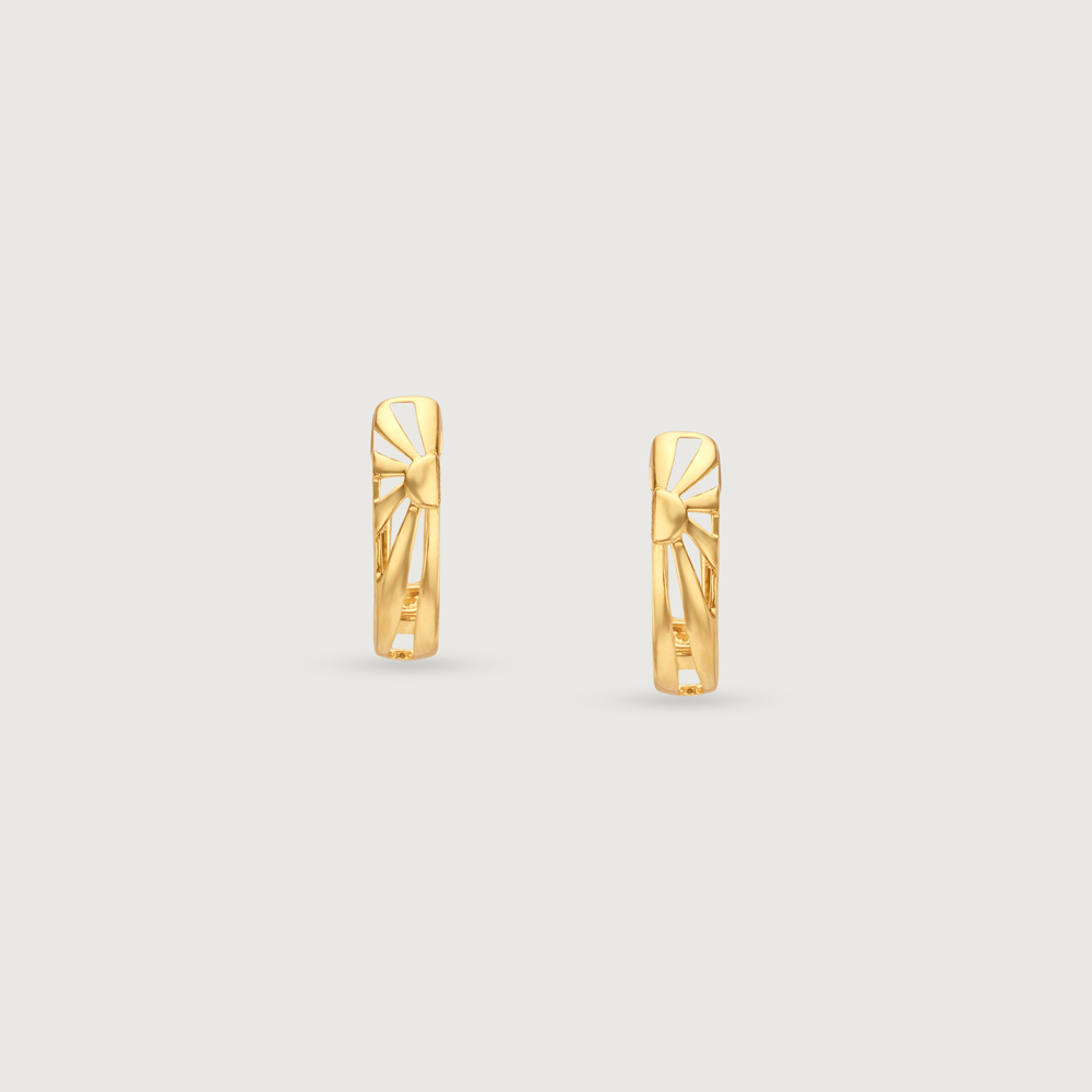Bold Radiant Gold Hoop Earrings,,hi-res image number null