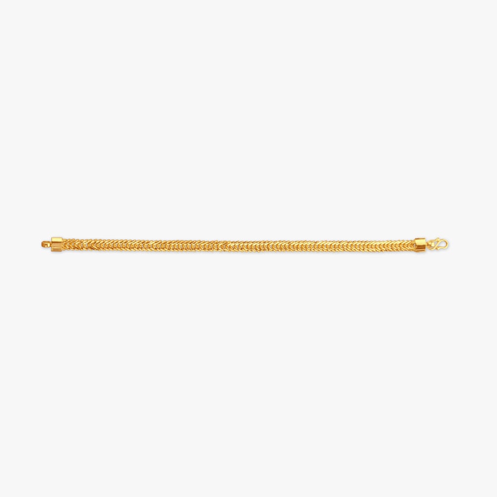 Majestic Chevron Gold Bracelet for Men,,hi-res image number null