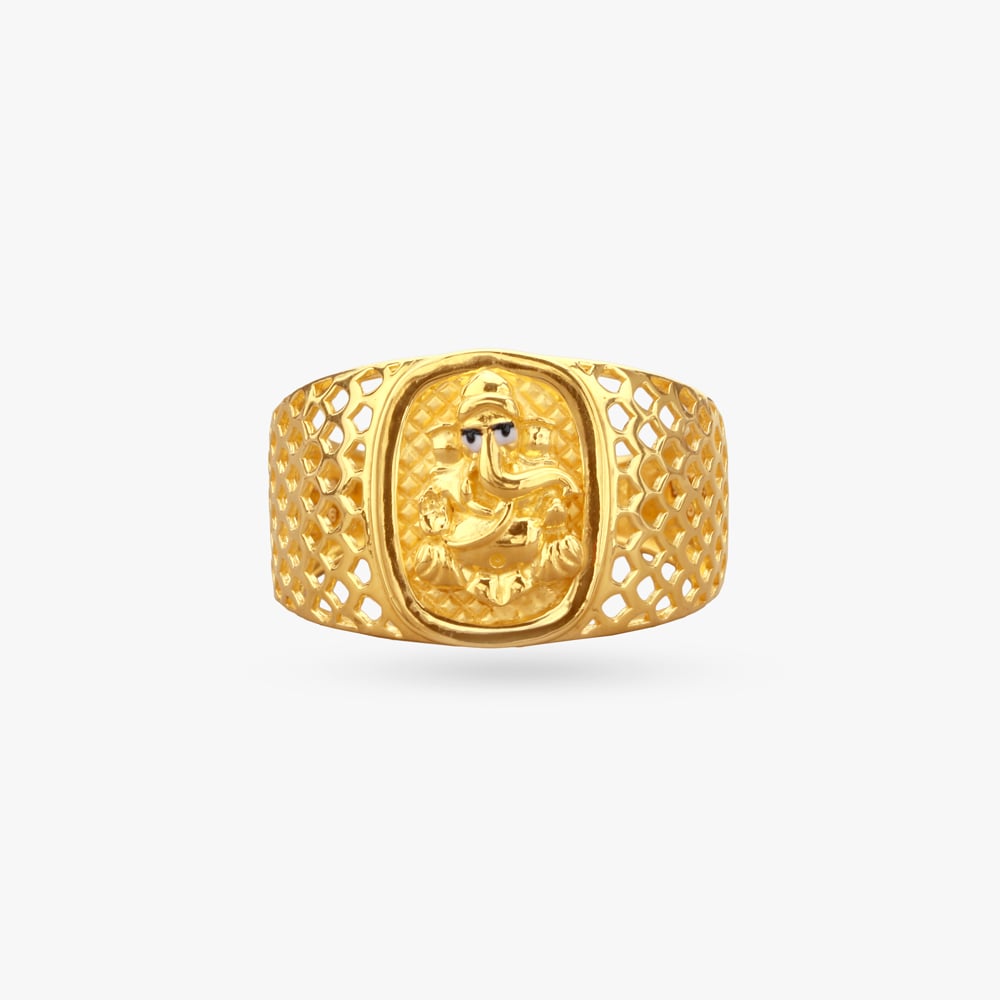 

Divine Frame Gold Ring for Men