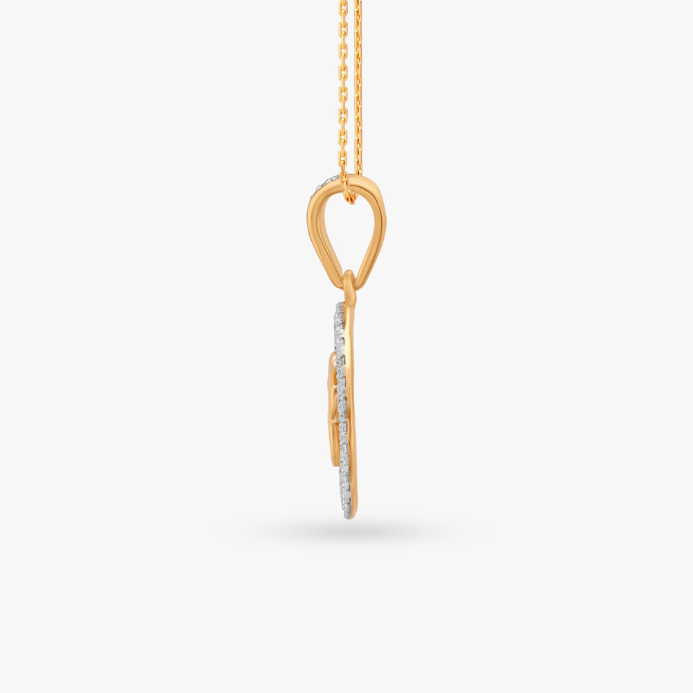 Universal Truth Ik Onkar Diamond Pendant,,hi-res image number null