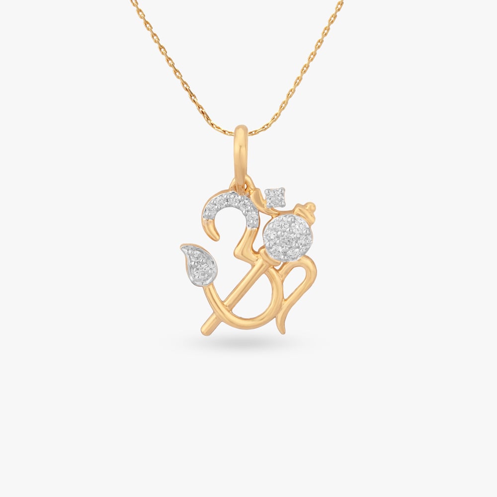 Eternal Om Diamond Pendant,,hi-res image number null