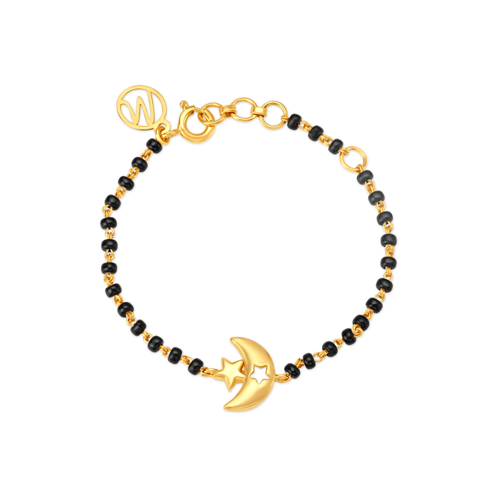 Elegant Moon and Stars Bracelet for Kids