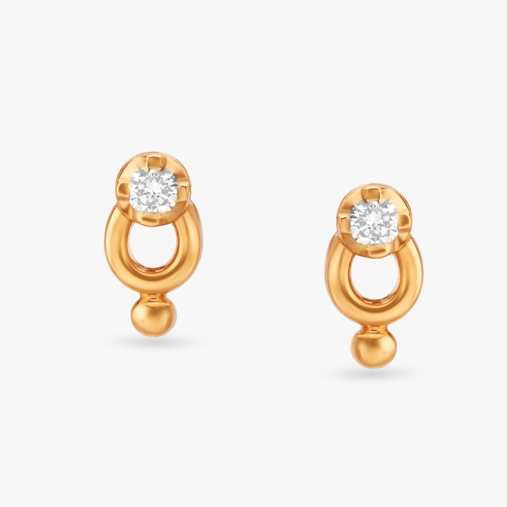 Sparkling Diamond Stud Earrings,,hi-res image number null
