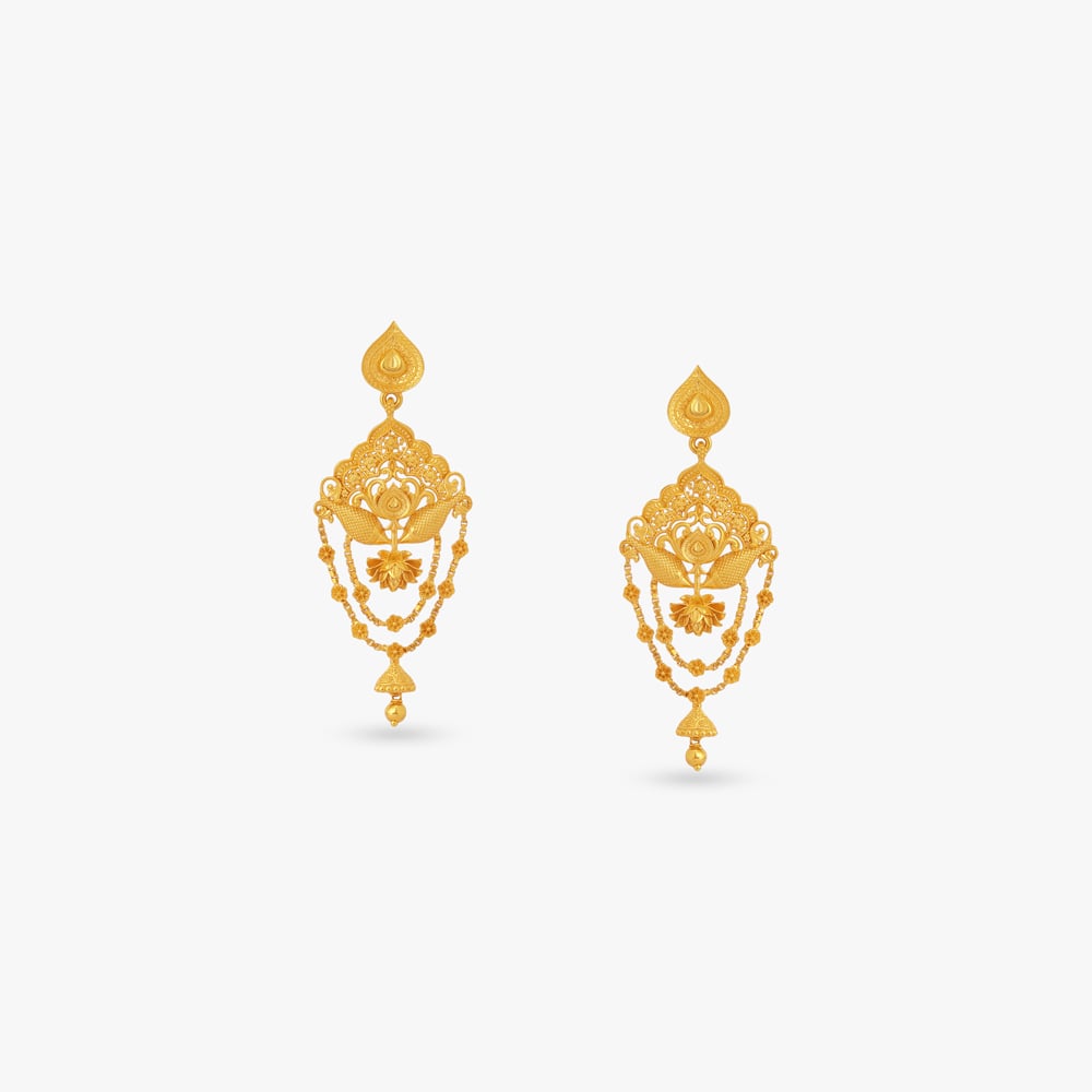 Flared Scallop Gold Necklace Set,,hi-res image number null