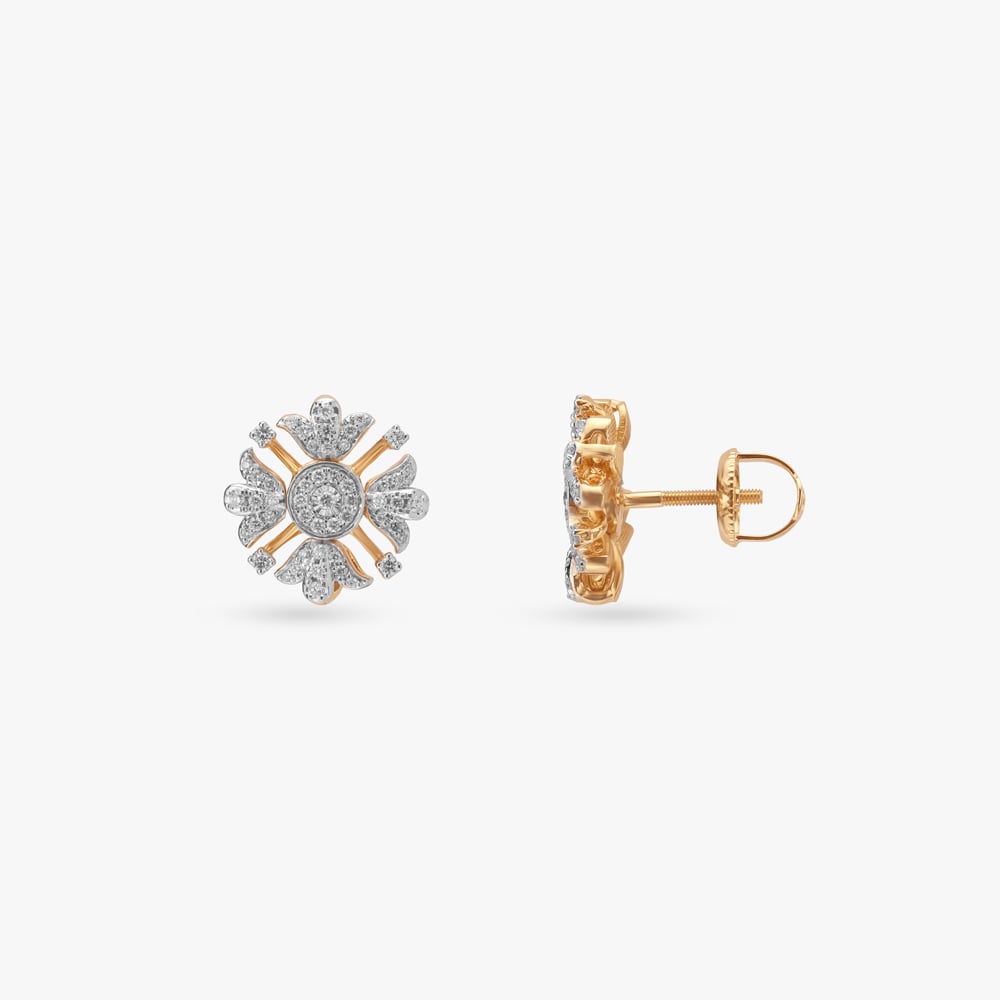 Double Sparkle Diamond Stud Earrings,,hi-res image number null