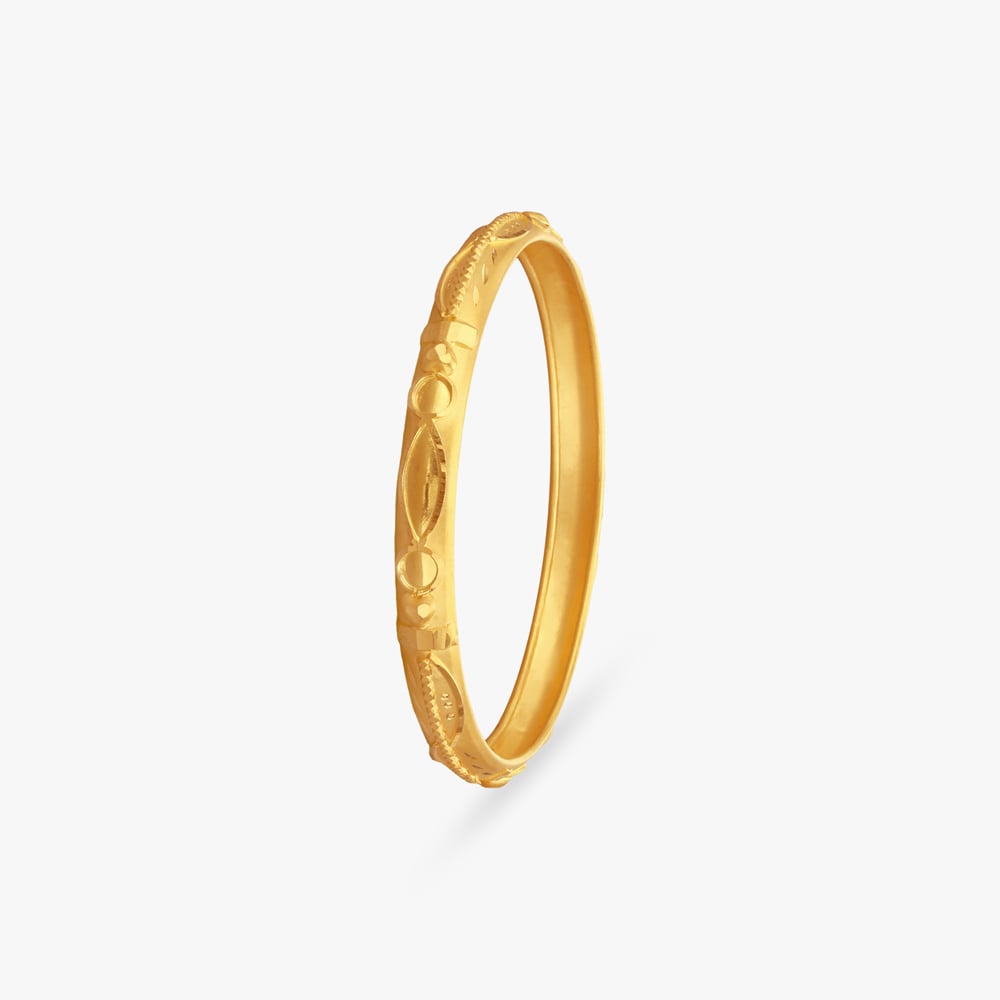 Golden Bud Gold Bangles for Kids,,hi-res image number null