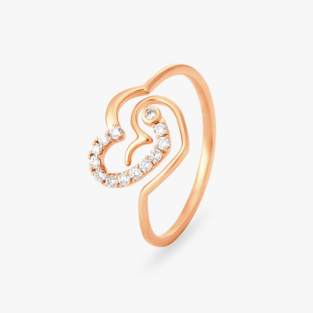 Dazzling Heart Diamond Finger Ring,,hi-res image number null