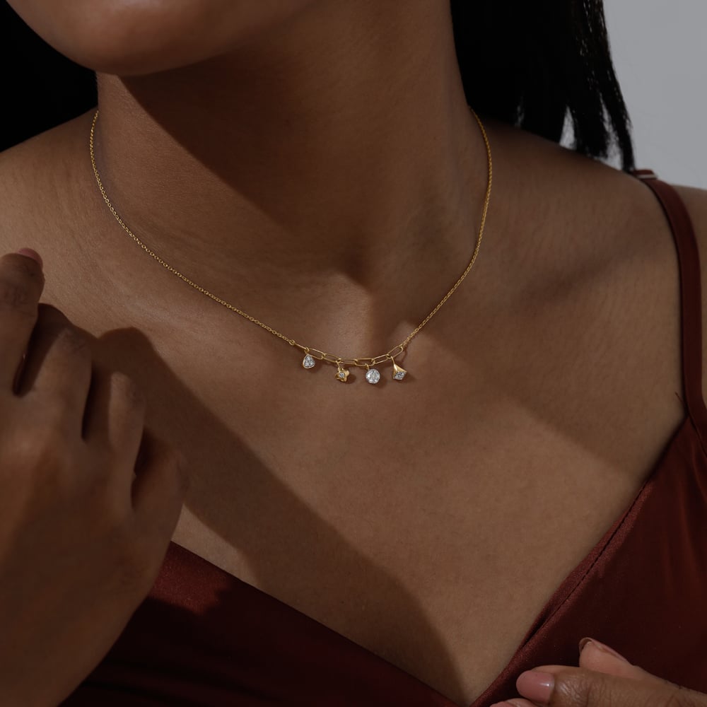 Playful Balance Diamond Necklace,,hi-res image number null