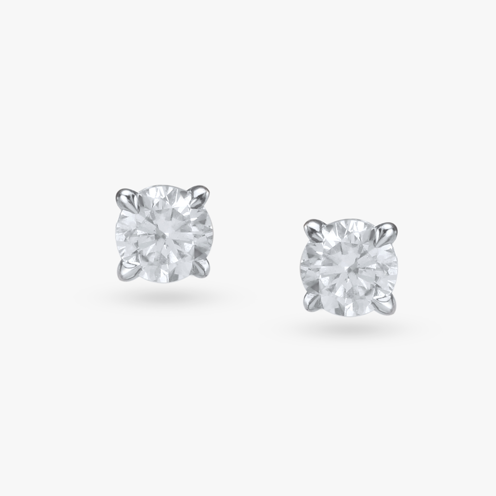 Eternal Glow Diamond Solitaire Stud Earrings,,hi-res image number null