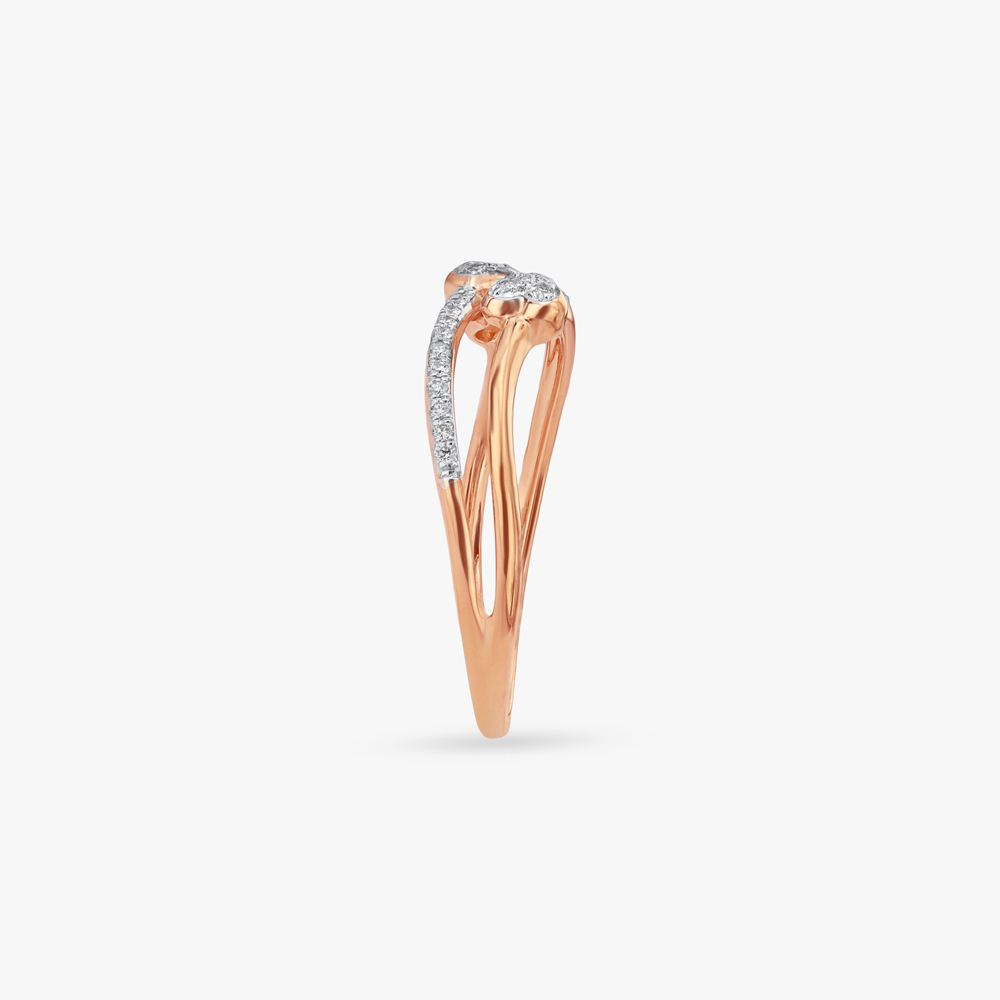 Triple Heartbeat Diamond Ring,,hi-res image number null