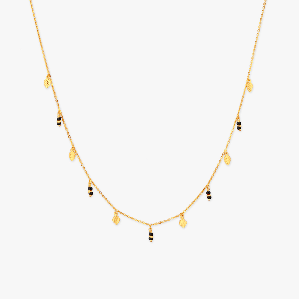 

Falling Leaf Gold Mangalsutra