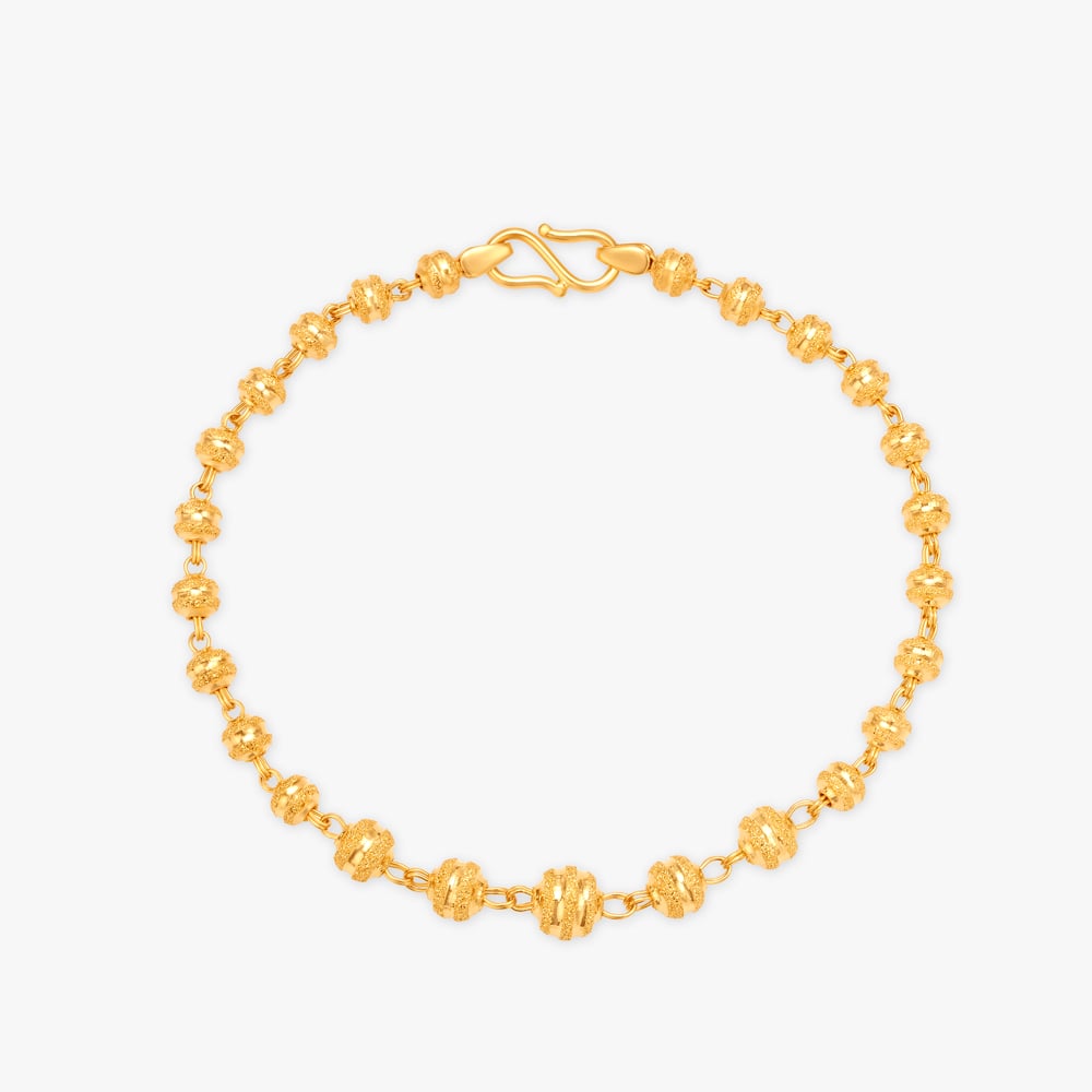 Charming Beady Gold Bracelet