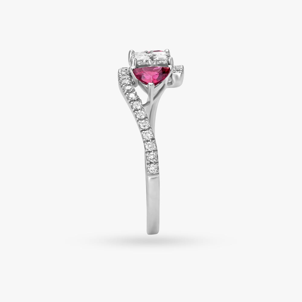 Scintillating Diamond and Garnet Ring,,hi-res image number null