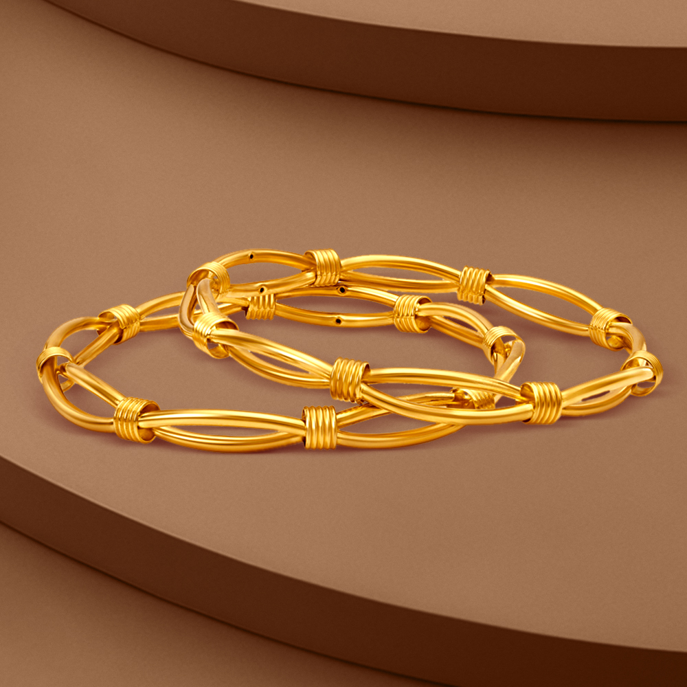 Timeless Beauty Gold Bangles,,hi-res image number null