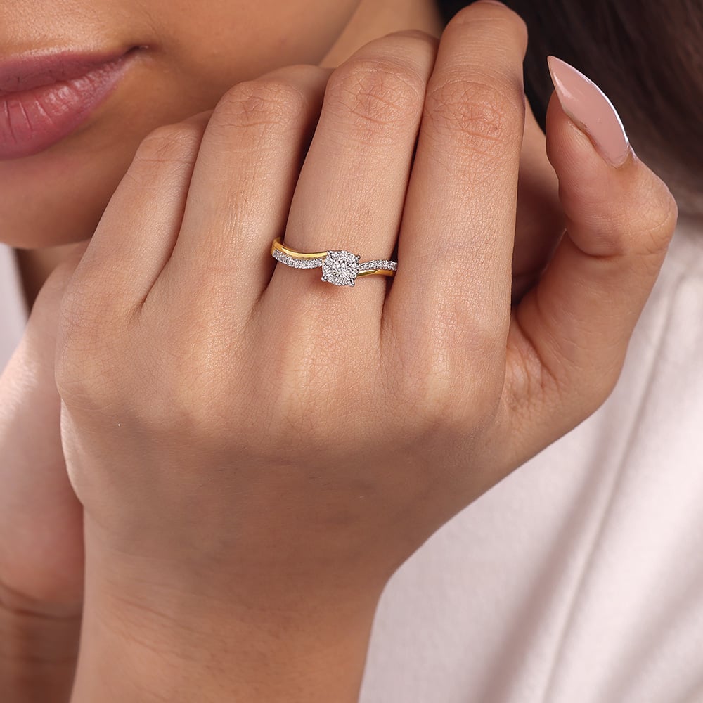 Forever Linked Gold & Diamond Finger Ring,,hi-res image number null