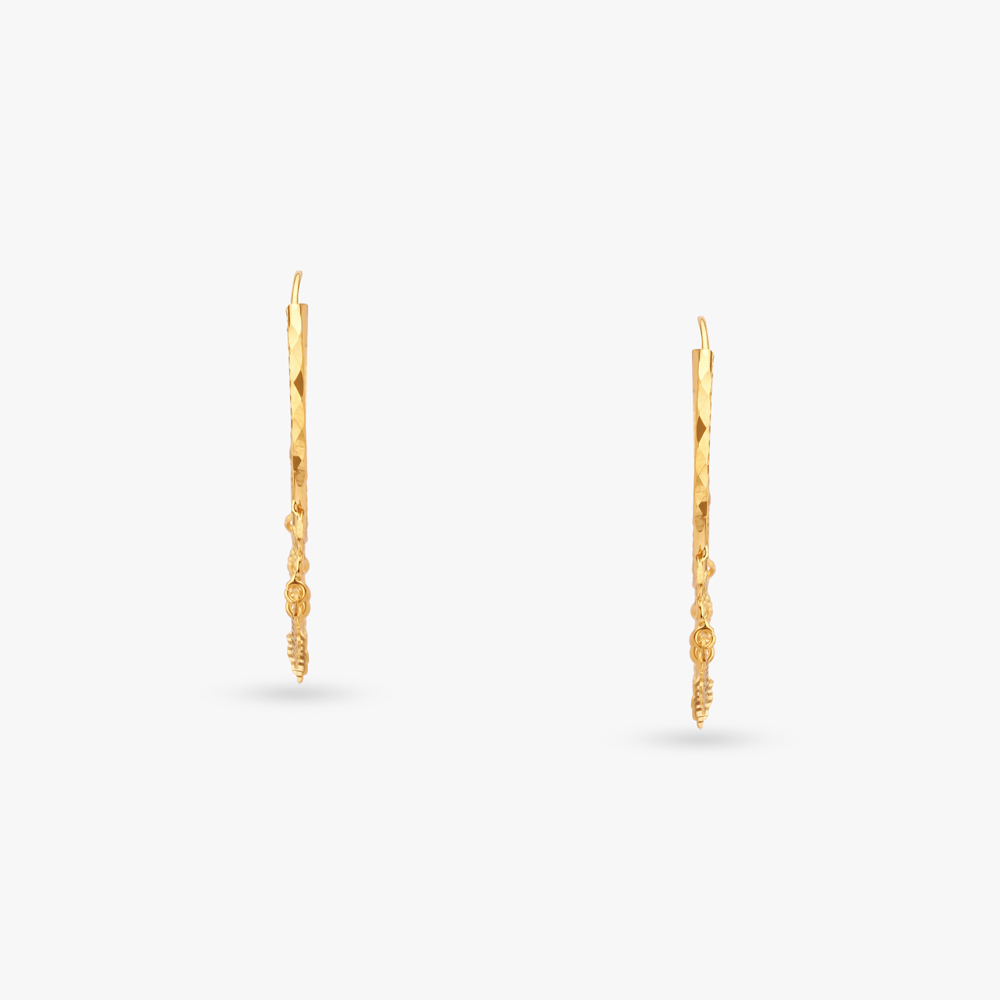 Charming Gold Hoop Earrings,,hi-res image number null