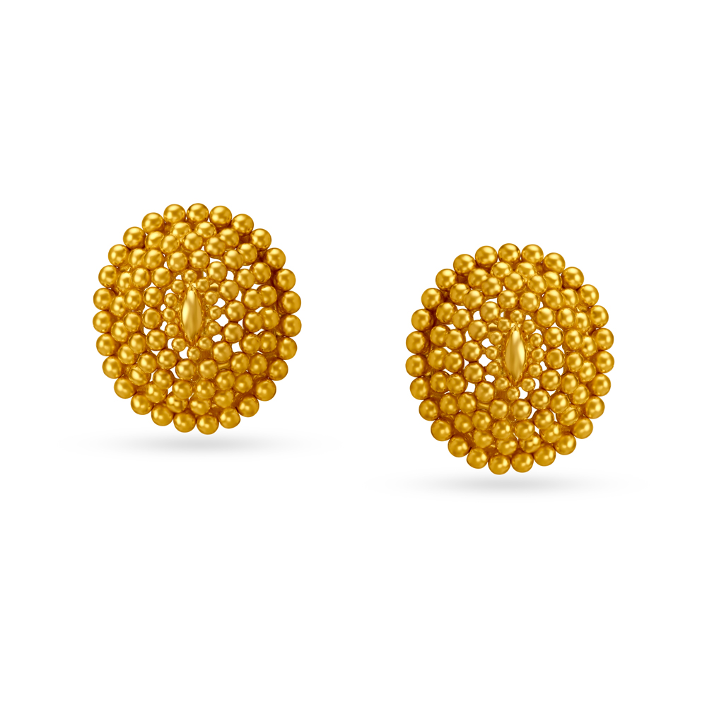 

Bewitching Gold Stud Earrings