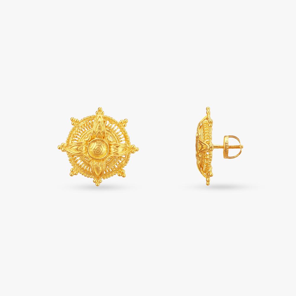 

Starweave Gold Stud Earrings
