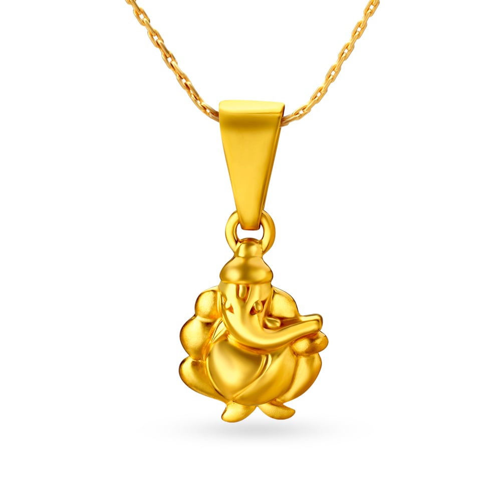 Gold Ganesh Pendant