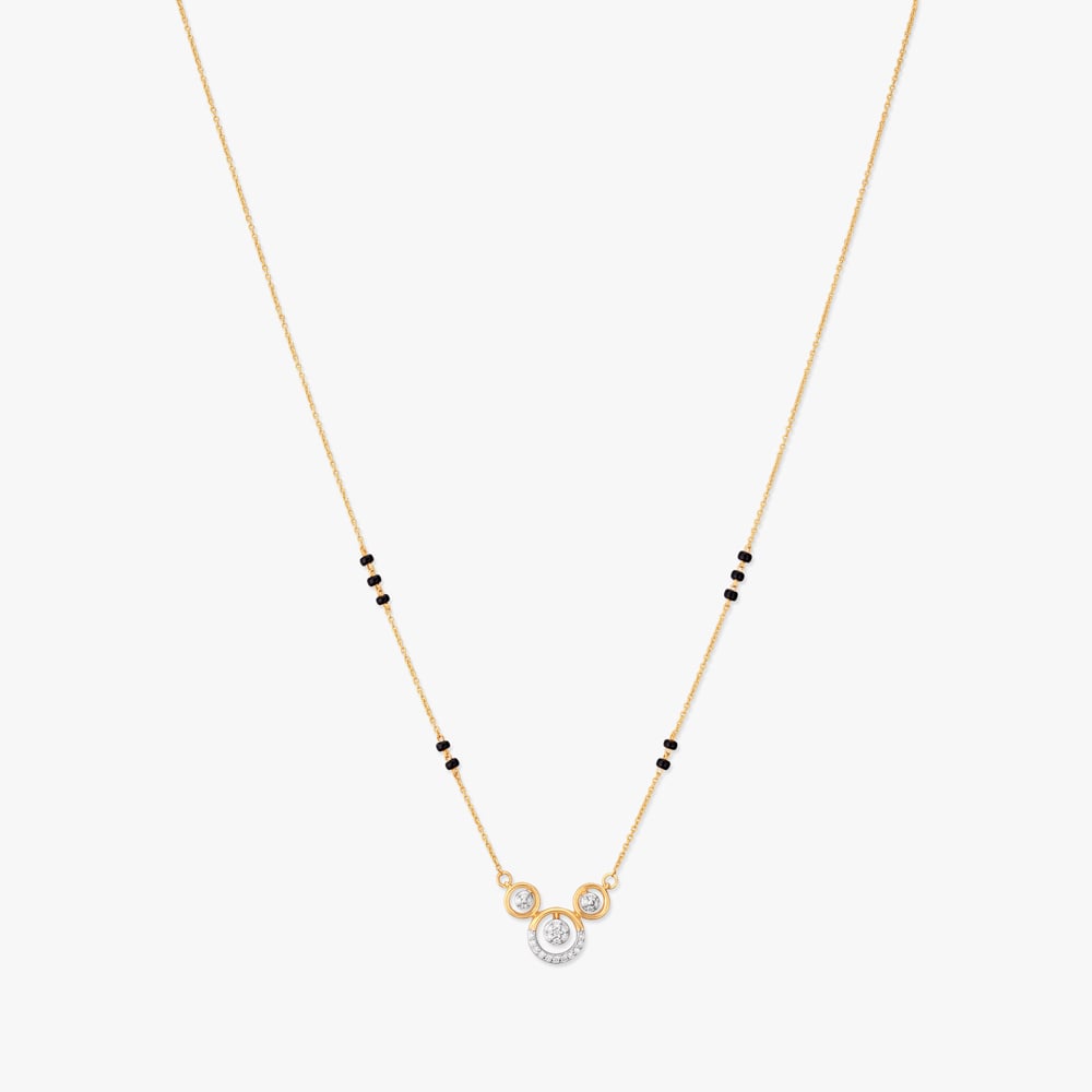 Orbit Trio Diamond Mangalsutra,,hi-res image number null