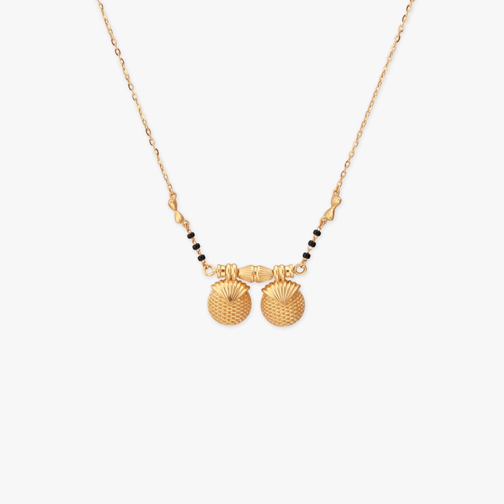 Sculpted Grace Gold Mangalsutra,,hi-res image number null