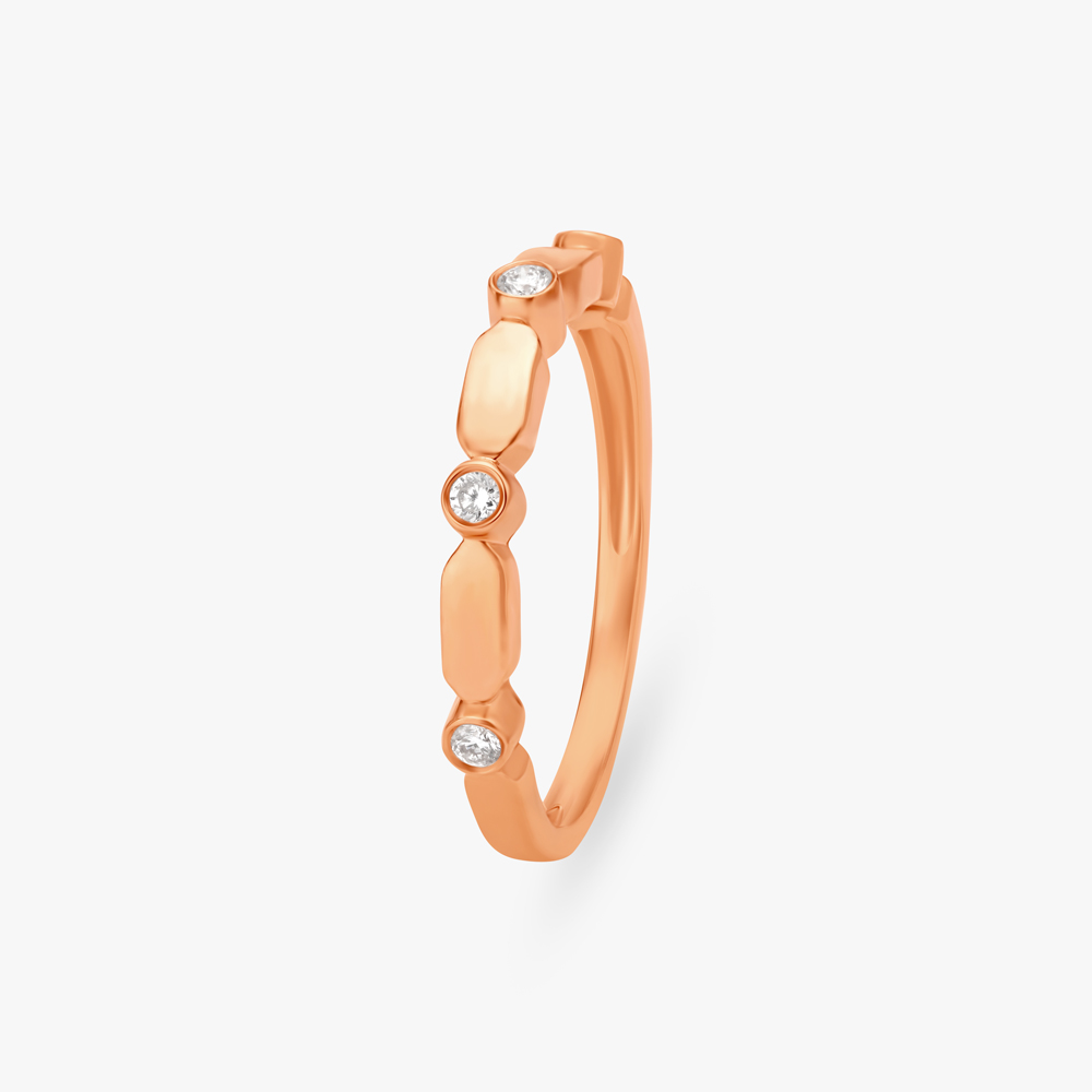 Elegant Stackable Diamond Rings