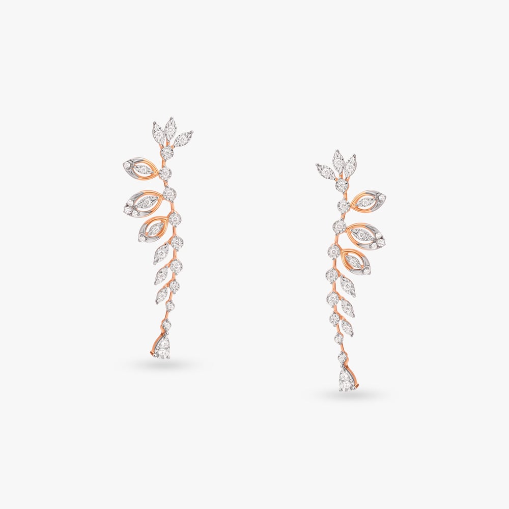 Leafy Splendour Diamond Necklace Set,,hi-res image number null