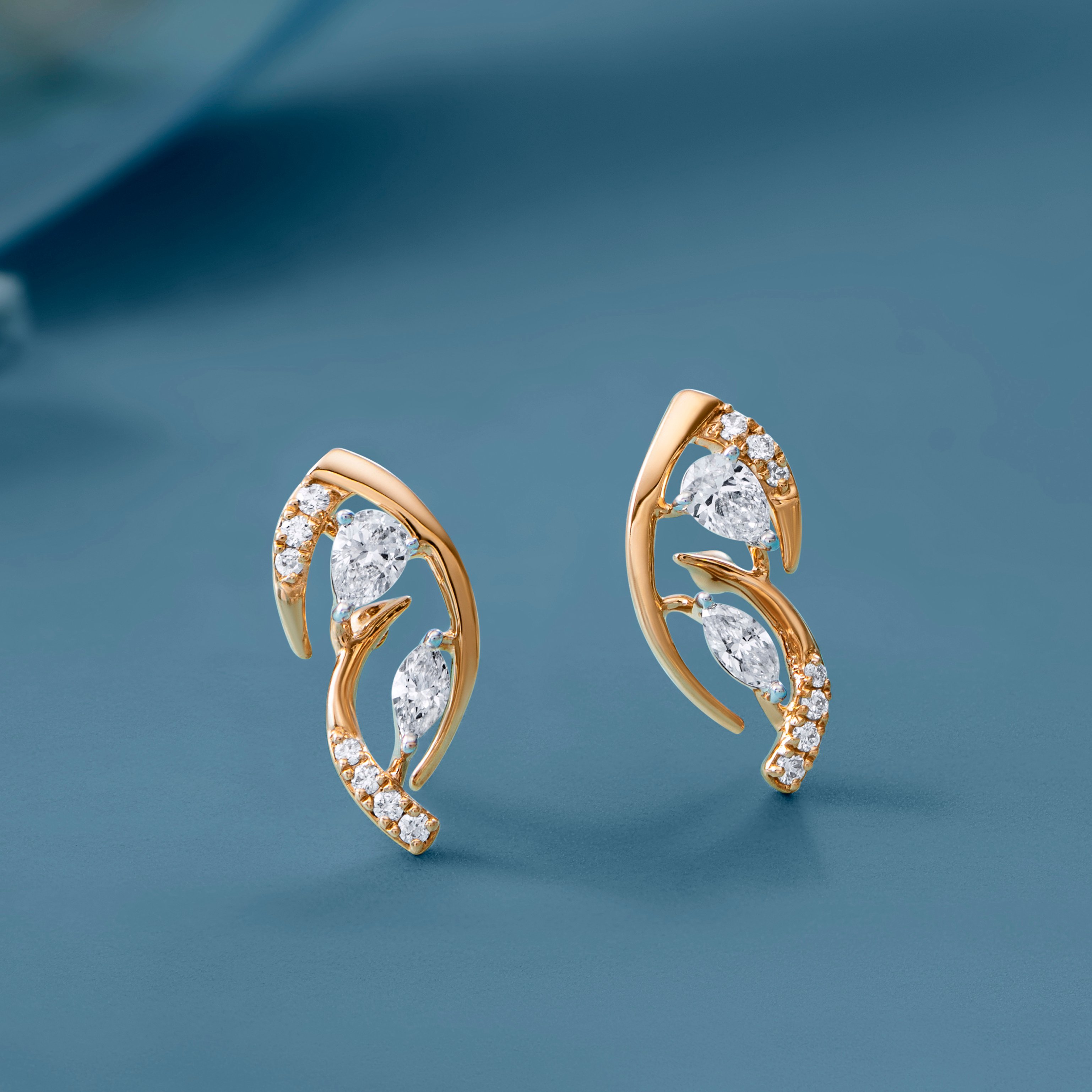 Tanishq gold diamond earrings 2025