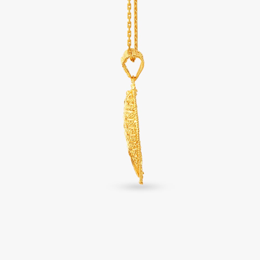 Grandiose Gold Pendant and Earrings Set,,hi-res image number null