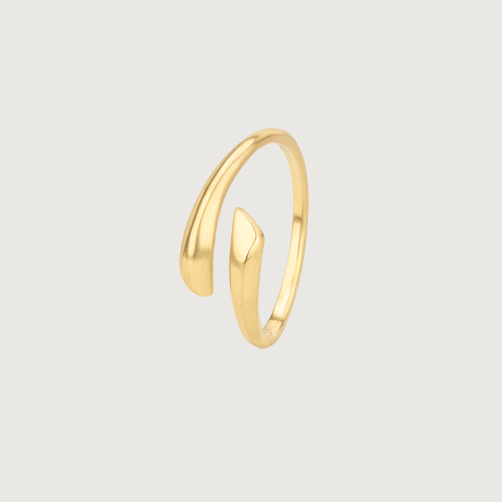Sleek Overlap Gold Ring,,hi-res image number null