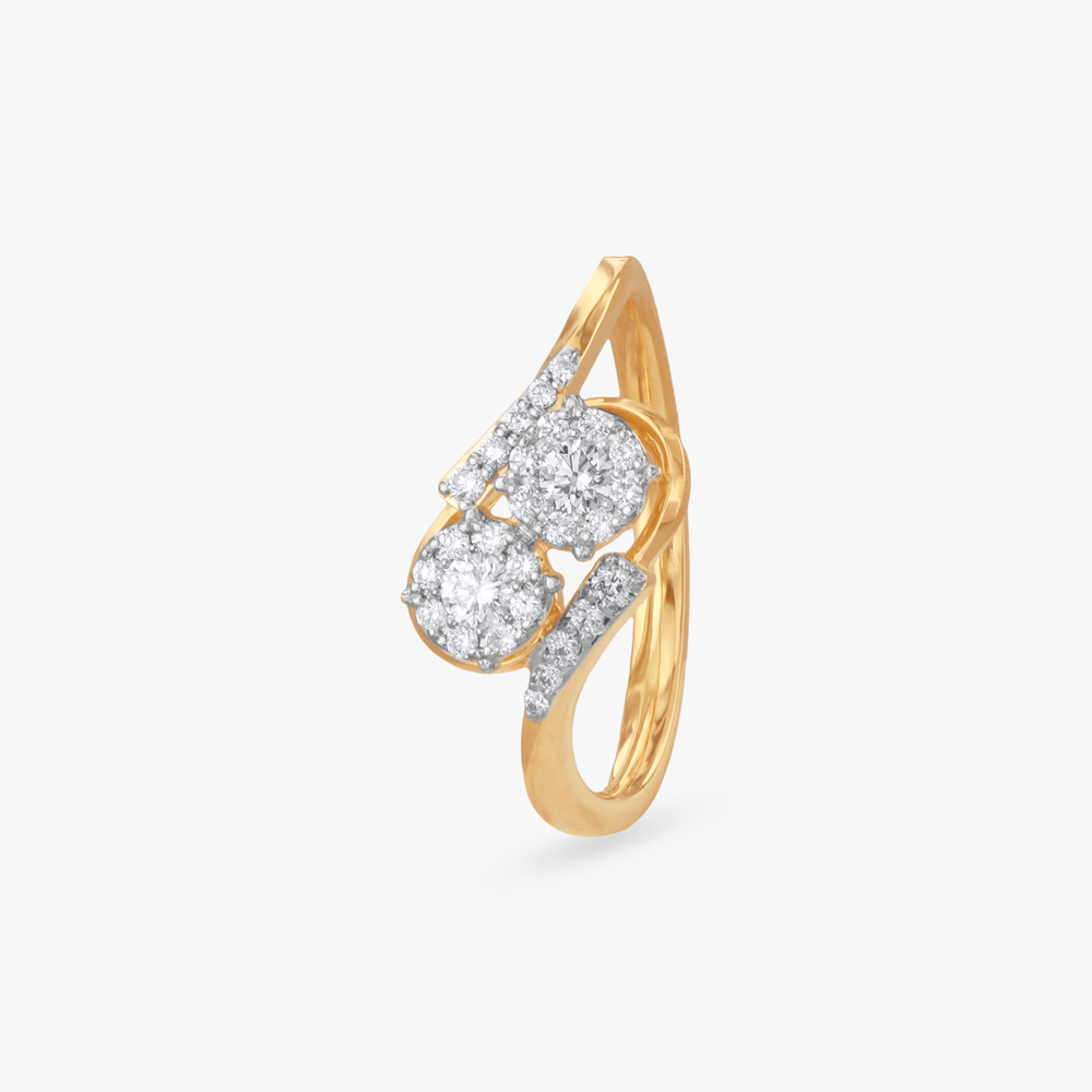 Elegant Embrace Diamond Finger Ring,,hi-res image number null