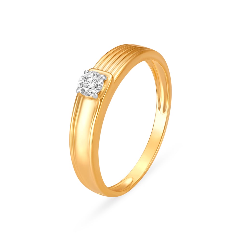 

Refined Brilliance Solitaire Ring for Men