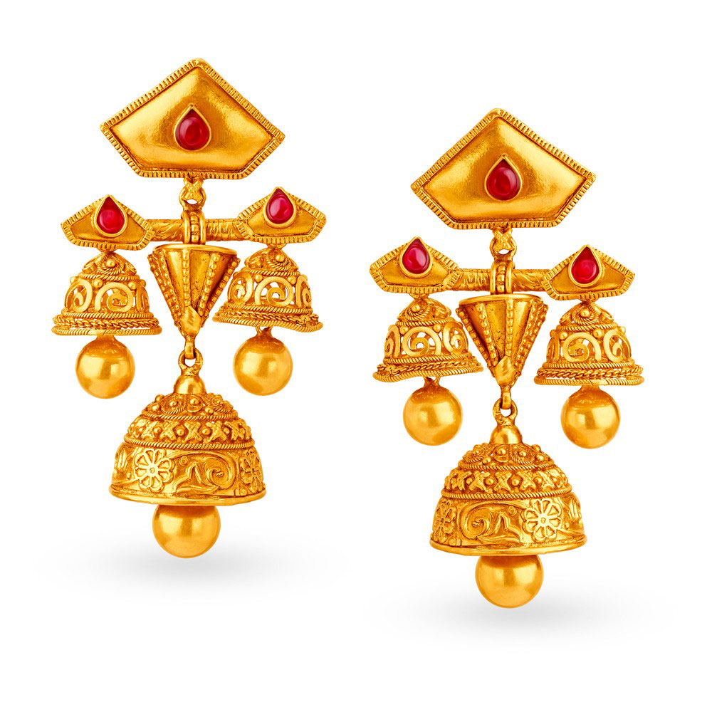 Stunning Gold Necklace Set Perfect for Any Bride,,hi-res image number null
