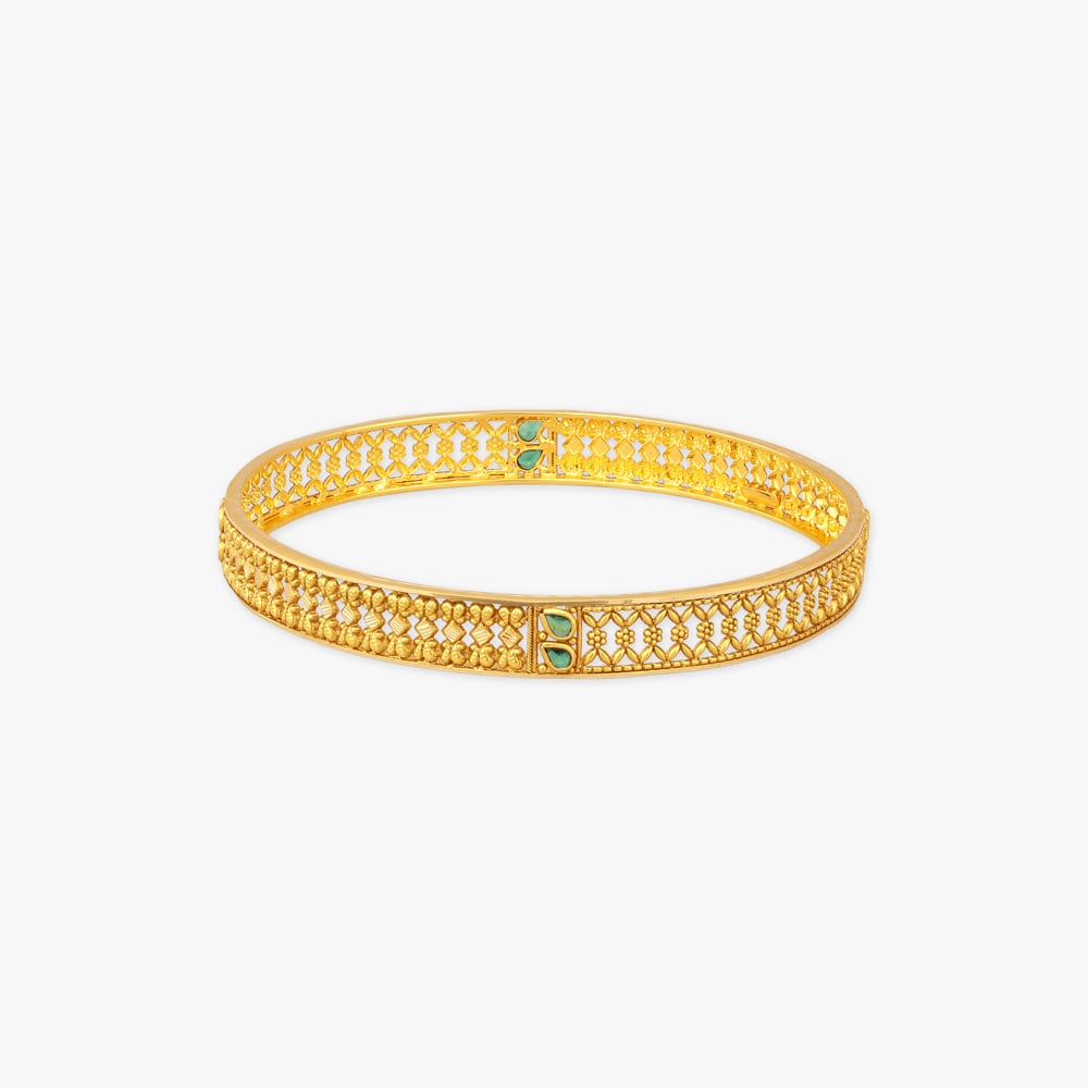 Twin Trellis Gold Bangles,,hi-res image number null