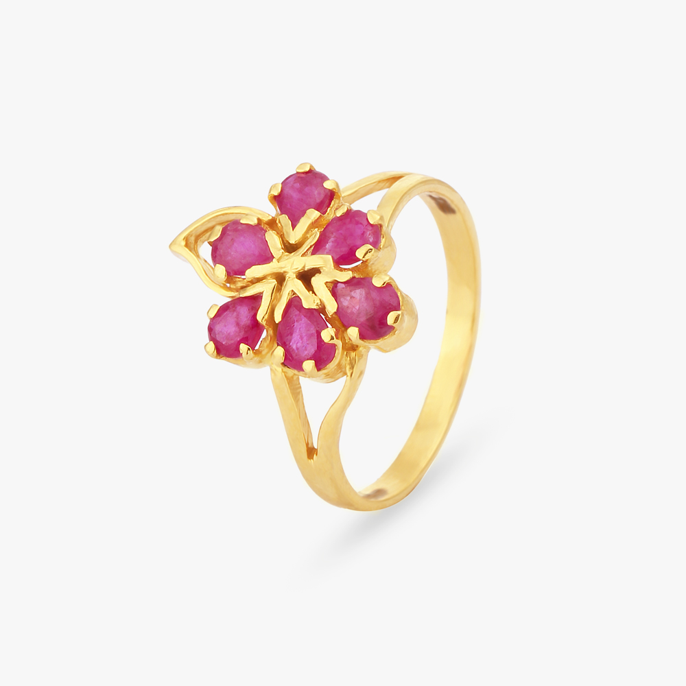 Emanating Gold Finger Ring,,hi-res image number null