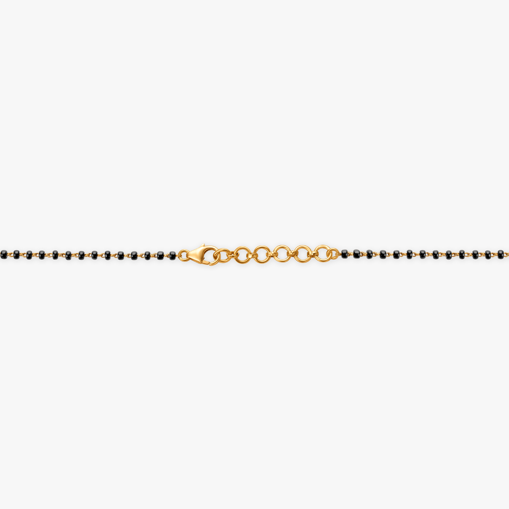 Leafy Sparkle Diamond Mangalsutra,,hi-res image number null
