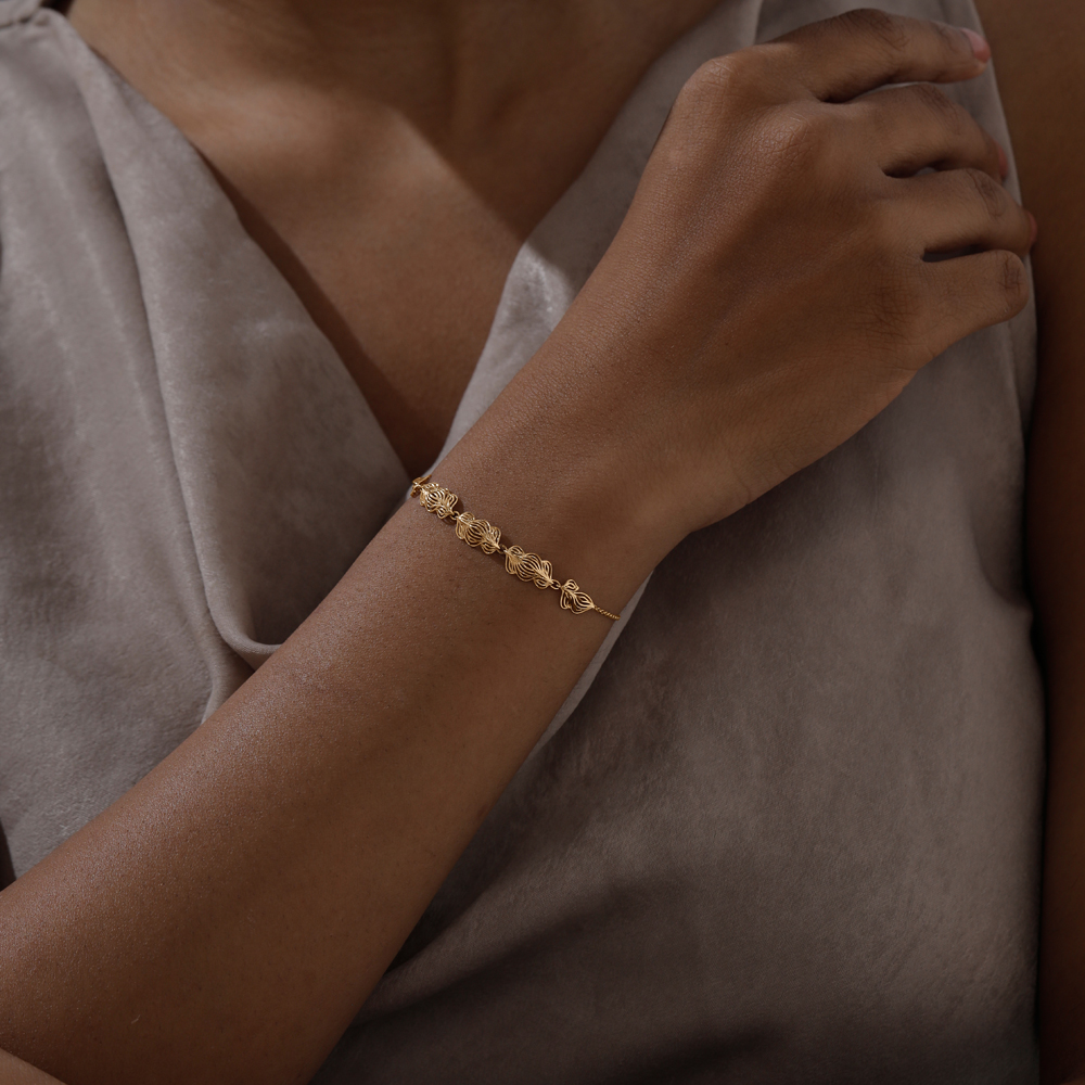 Flowing Dune Gold Bracelet,,hi-res image number null