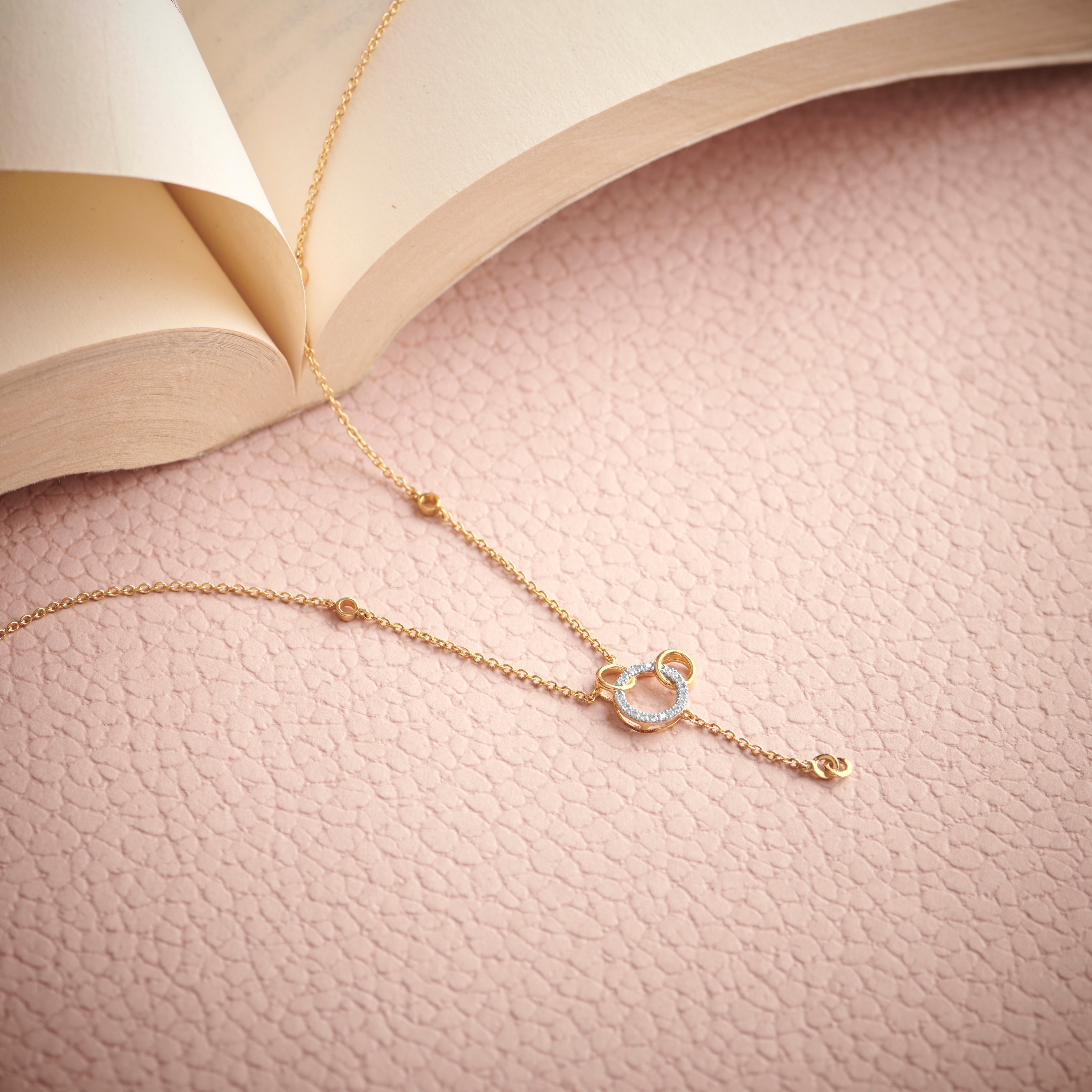 Connected Circles Pendant with Chain for Kids,,hi-res image number null