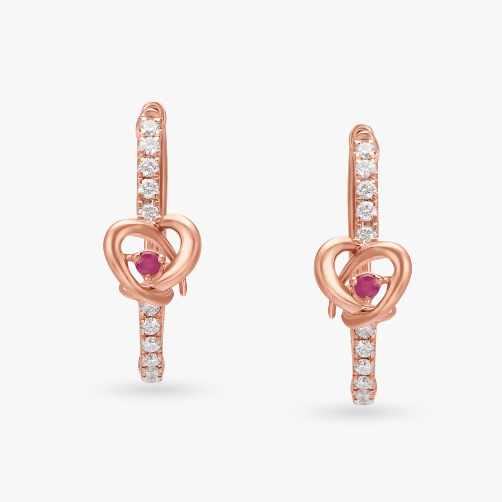 Romantic Reverie Diamond Hoop Earrings,,hi-res image number null